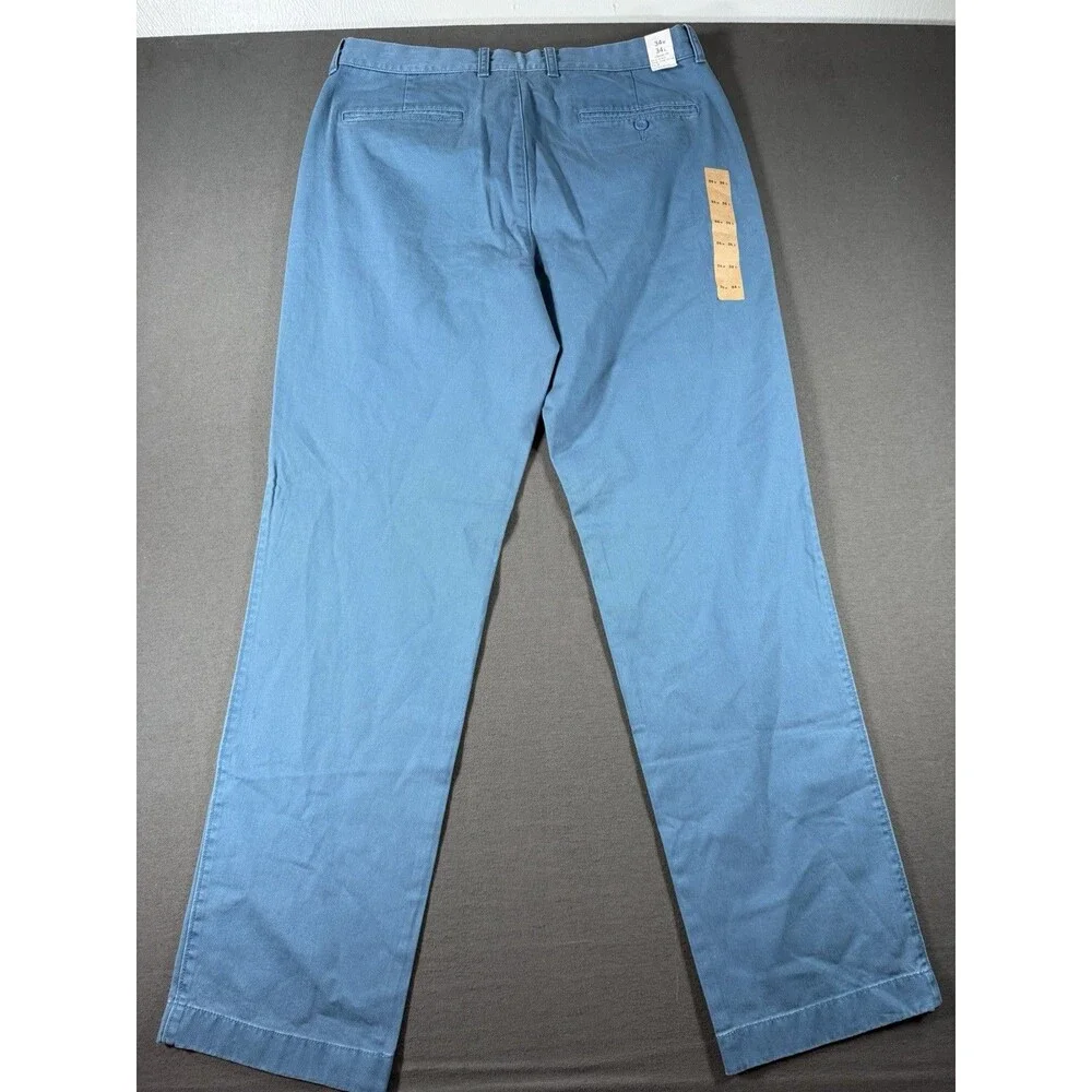 J. Crew Pants Mens 34x34 Blue Bleeker Athletic Fit Broken in Chino Party NEW